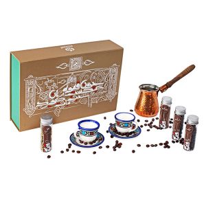 کافا (بسته قهوه ایرانی و قهوه جوش مسی)