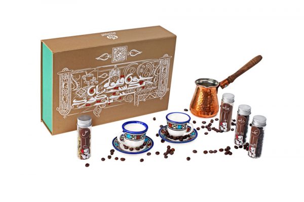 کافا (بسته قهوه ایرانی و قهوه جوش مسی)
