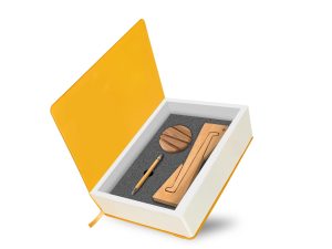 میز خبر (استند لپتاپ و کاغذ با خودکار)