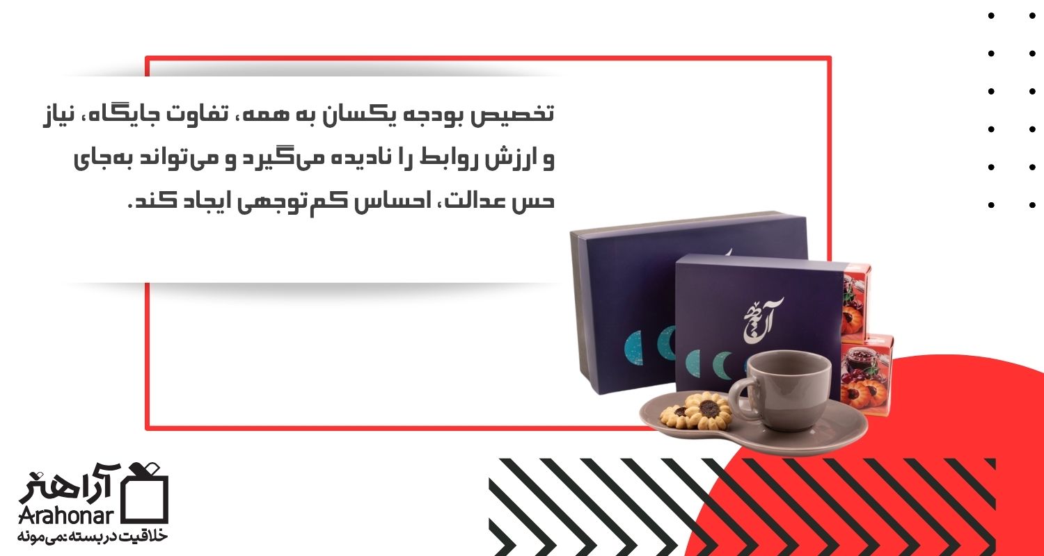 تخصیص بودجه یکسان